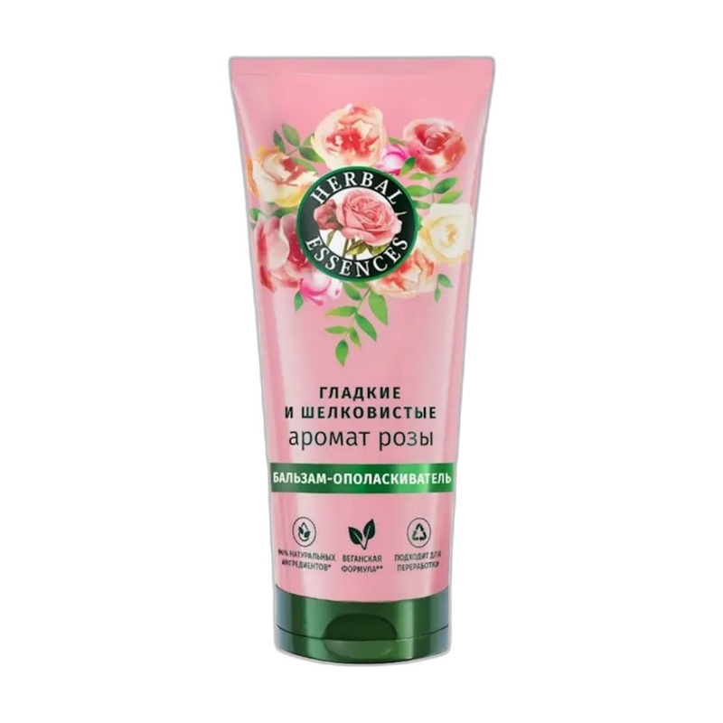 БАЛЬЗАМ-ОПОЛАСКИВАТЕЛЬ HERBAL ESSENCES АРОМАТ РОЗЫ 180МЛ