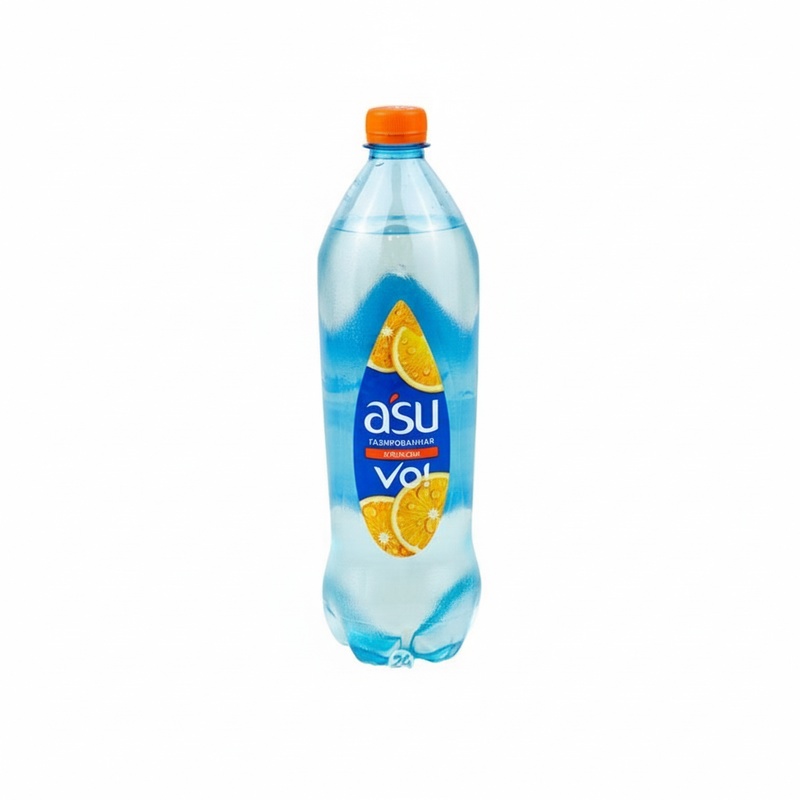 ВОДА ГАЗИРОВАННАЯ ASU АПЕЛЬСИН 1Л ПЭТ