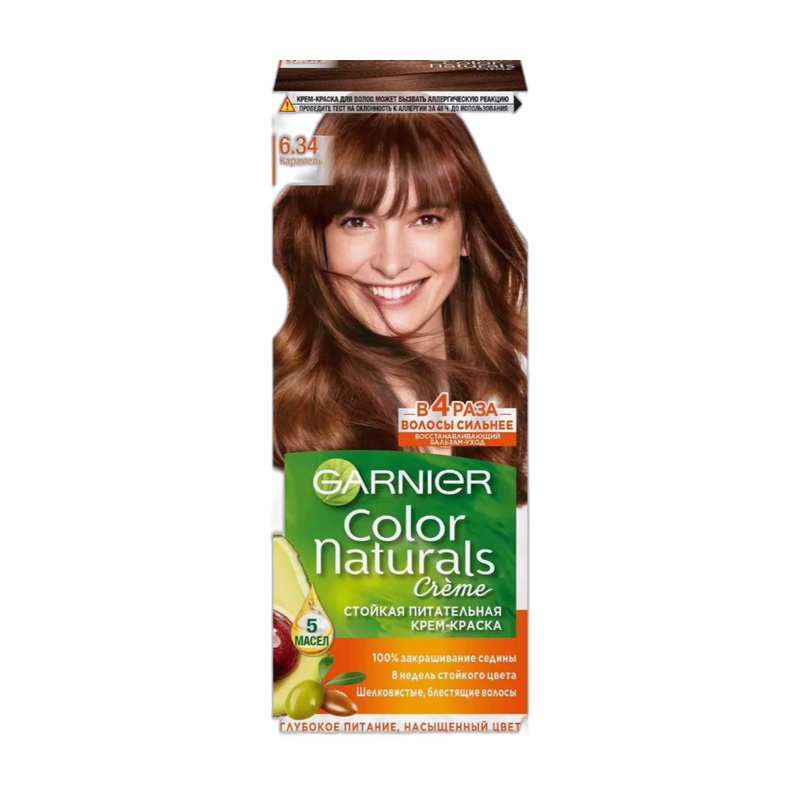 КРАСКА ДЛЯ ВОЛОС COLOR NATURALS 6.34 КАРАМЕЛЬ