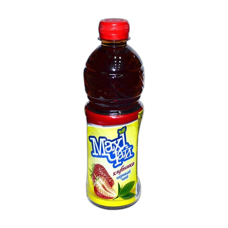 ЧАЙ ХОЛОДНЫЙ МAXI ЧАЙ ЧЁРНЫЙ КЛУБНИКА 0,45Л ПЭТ