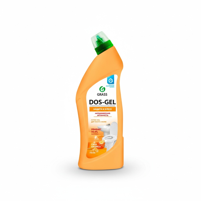 СРЕДСТВО ЧИСТЯЩЕЕ GRASS DOS GEL СИЛА ЦИТРУСОВ 750МЛ