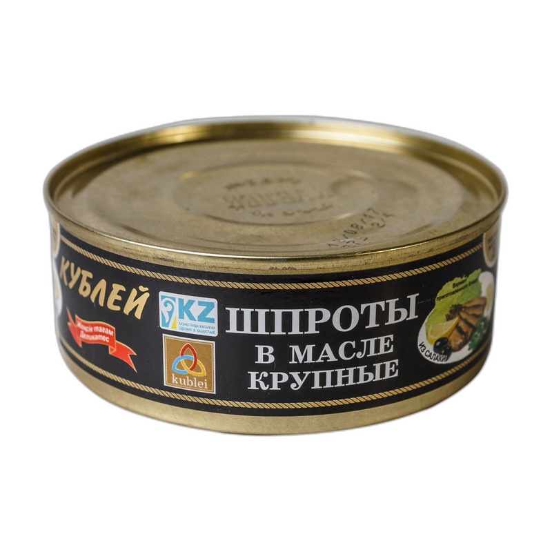 ШПРОТЫ КУБЛЕЙ КРУПНЫЕ В МАСЛЕ 240Г КЛЮЧ