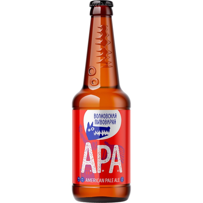 ПИВО ВОЛКОВСКАЯ ПИВОВАРНЯ APA Н/ФИЛЬТР 5,5% 0,45Л СТ/Б