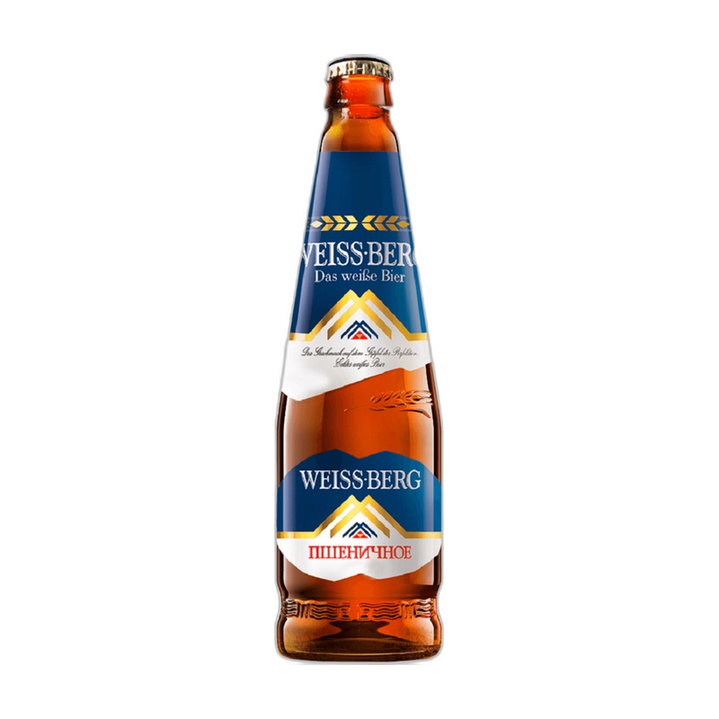 ПИВО WEISS BERG СВЕТЛОЕ ПШЕНИЧНОЕ 4,7% 0,44Л СТ/Б