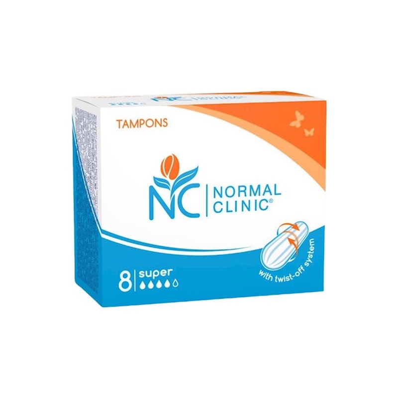 ТАМПОНЫ NORMAL CLINIC SUPER '4 8ШТ