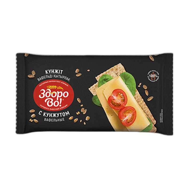 ХЛЕБЦЫ ВАФЕЛЬНЫЕ ЗДОРОВО! С КУНЖУТОМ 75Г