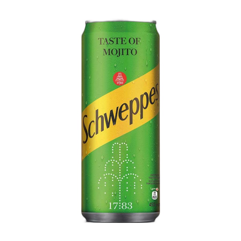 ТОНИК SCHWEPPES МОХИТО 0,45Л Ж/Б