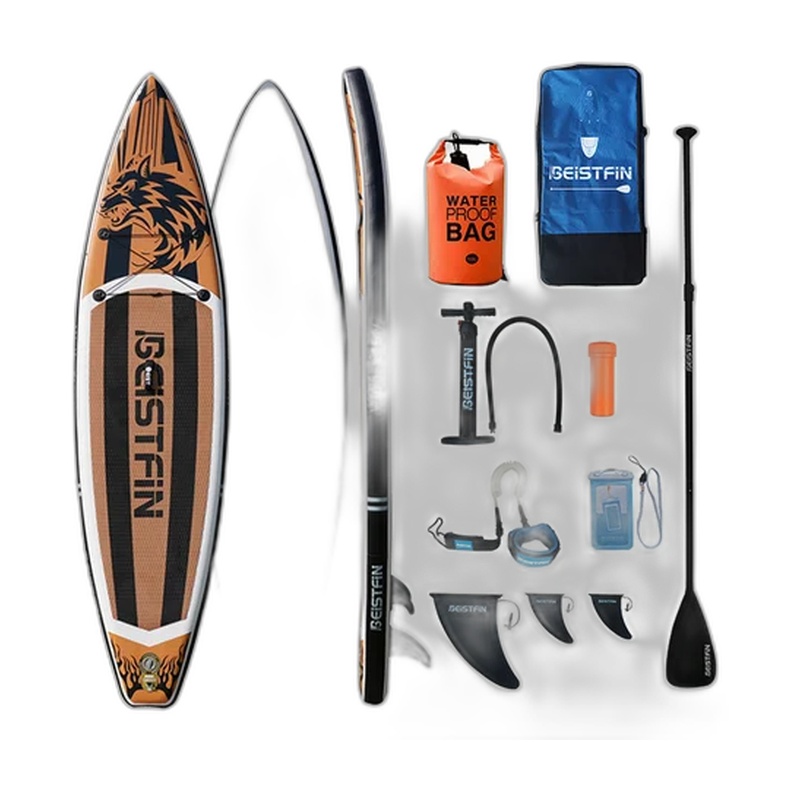 ДОСКА SUP-BOARD 350 СМ BEISTFIN ТРИ ПЛАВНИКА BEIGE
