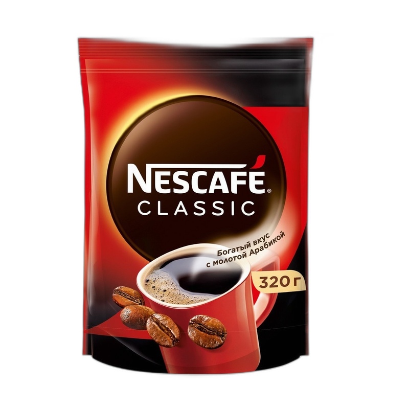 КОФЕ РАСТВОРИМЫЙ NESCAFE CLASSIC 320Г Д/П