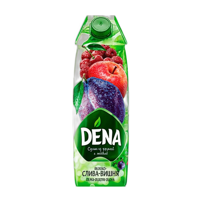 НЕКТАР DENA ЯБЛОКО СЛИВА ВИШНЯ 1Л Т/П