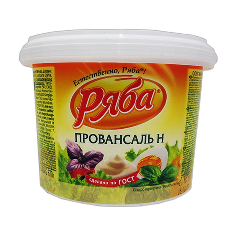 МАЙОНЕЗ РЯБА ПРОВАНСАЛЬ 40% 670Г ПЭТ