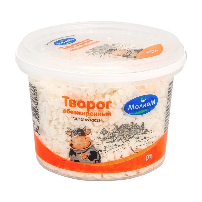 ТВОРОГ МОЛКОМ 0% 500Г М/У
