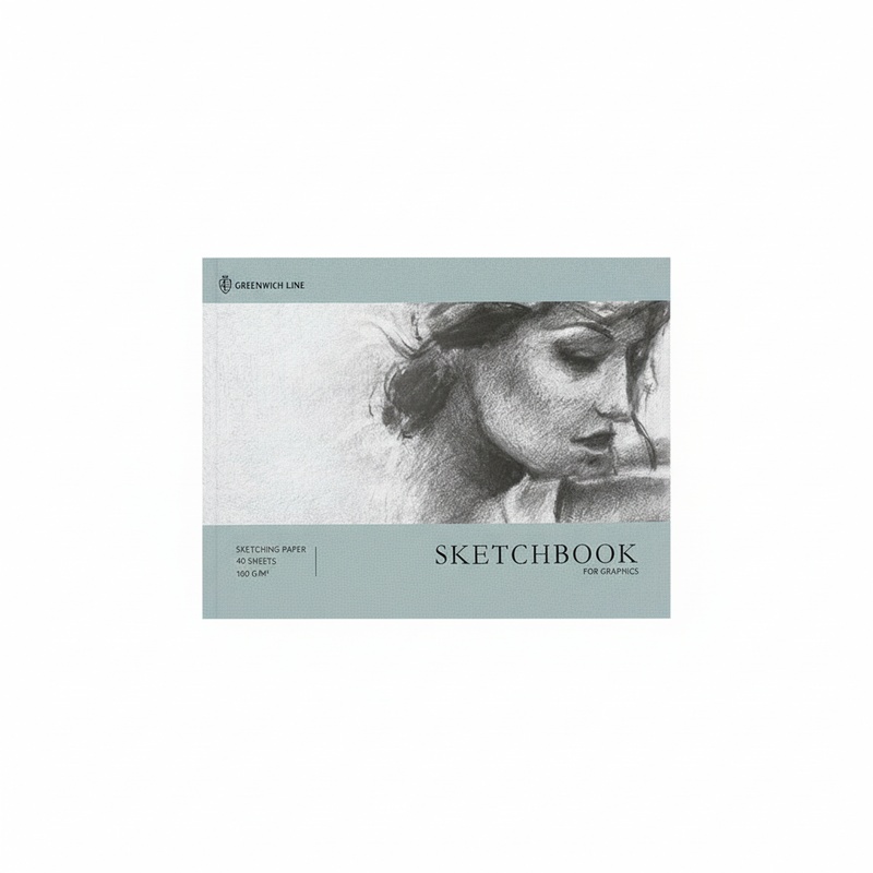 СКЕТЧБУК ДЛЯ ГРАФИКИ И ЭСКИЗОВ GREENWICH LINE GRACEFUL GIRL 40Л А5 СКЛЕЙКА