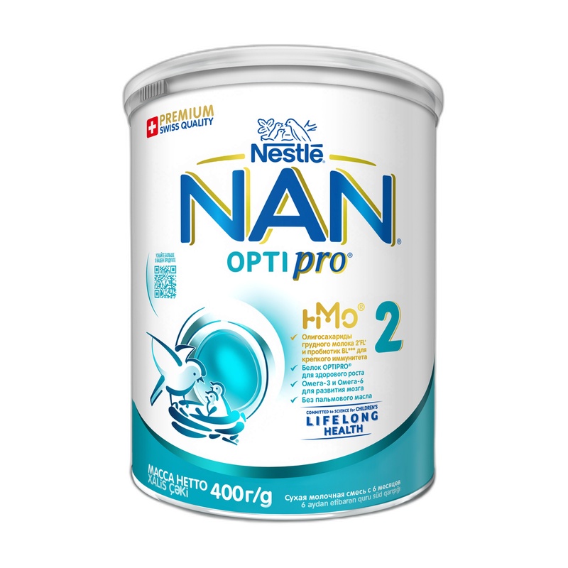 СМЕСЬ МОЛОЧНАЯ NAN 2 OPTIPRO 400Г