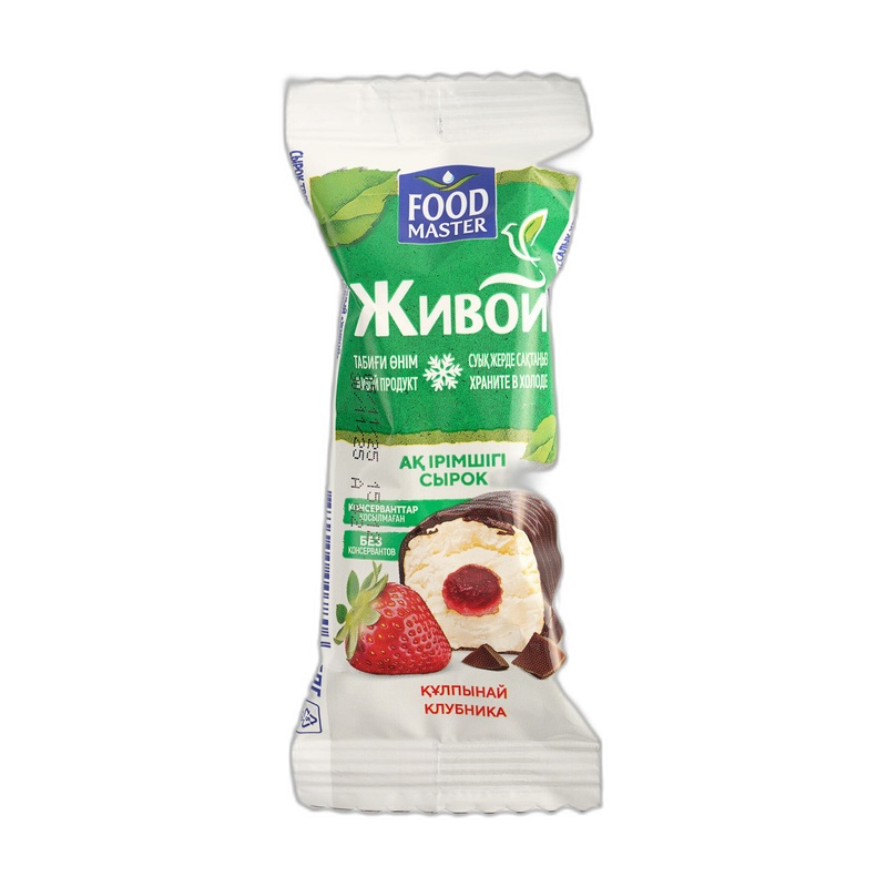 СЫРОК ЖИВОЙ ГЛАЗИРОВАННЫЙ КЛУБНИКА 15% 36Г