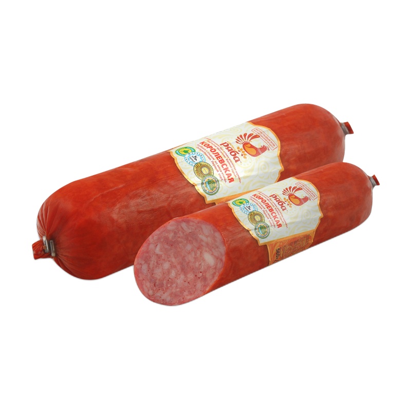 КОЛБАСА РЯБА КОРОЛЕВСКАЯ С СЫРОМ П/К 560Г