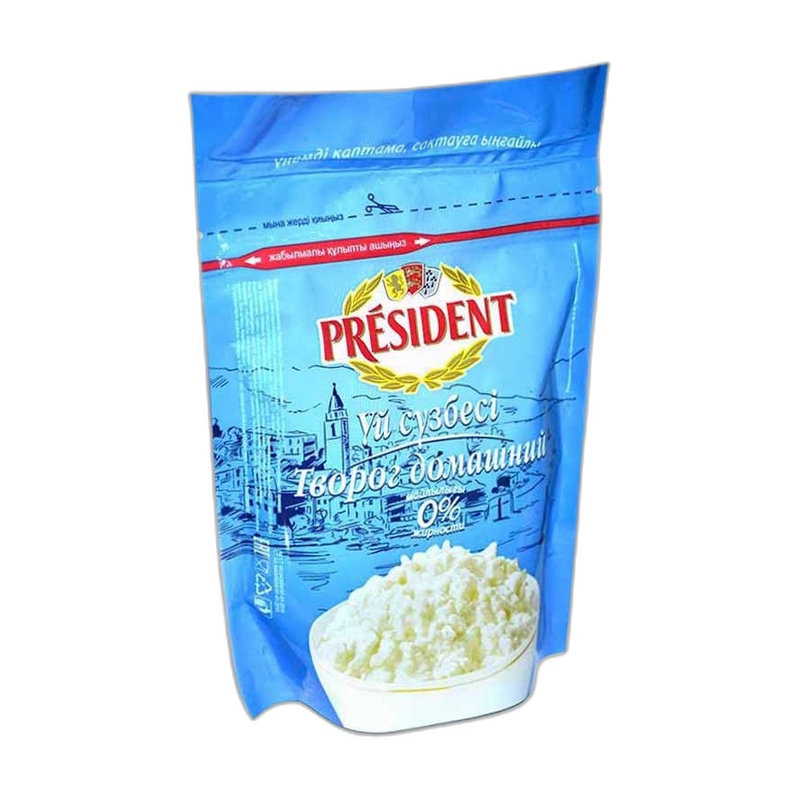 ТВОРОГ PRESIDENT ДОМАШНИЙ ОБЕЗЖИРЕННЫЙ 0% 350Г Д/П