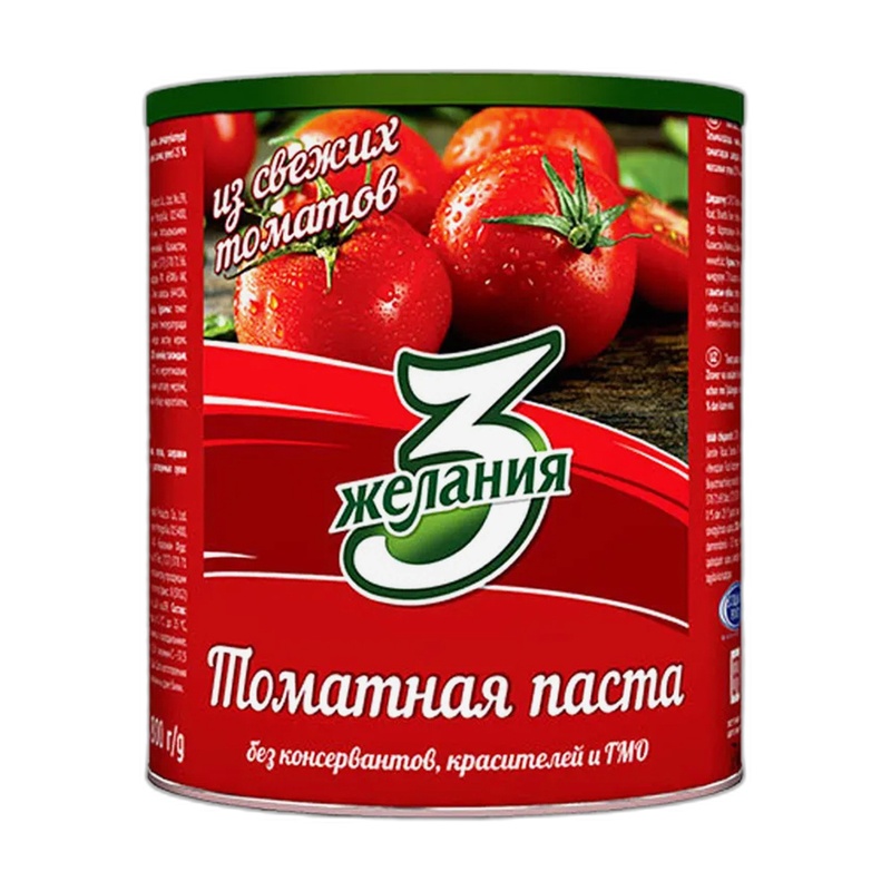ТОМАТНАЯ ПАСТА 3 ЖЕЛАНИЯ 198Г Ж/Б