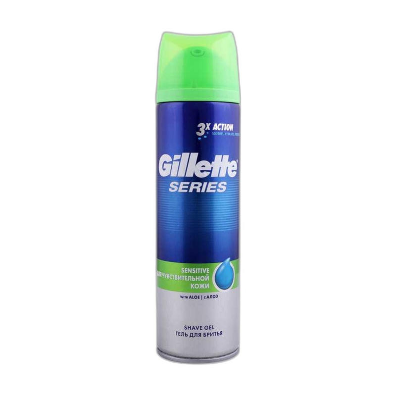 ГЕЛЬ ДЛЯ БРИТЬЯ GILLETTE SENSITIVE АЛОЭ 200МЛ