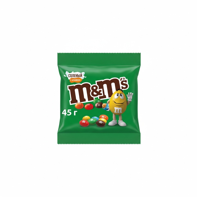 ДРАЖЕ M&M'S СОЛЕНЫЙ АРАХИС 45Г