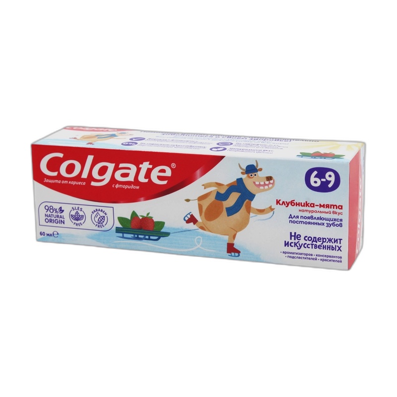 ПАСТА ЗУБНАЯ ДЛЯ ДЕТЕЙ COLGATE КЛУБНИКА МЯТА 60МЛ