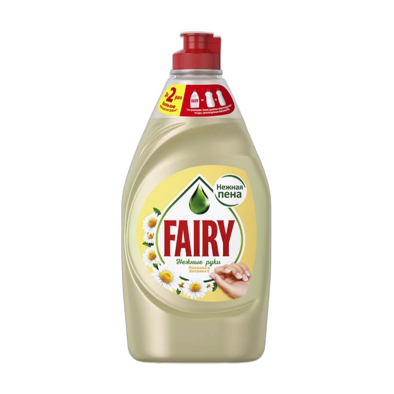 СРЕДСТВО ДЛЯ МЫТЬЯ ПОСУДЫ FAIRY НЕЖНЫЕ РУКИ РОМАШКА И ВИТАМИН Е 450МЛ