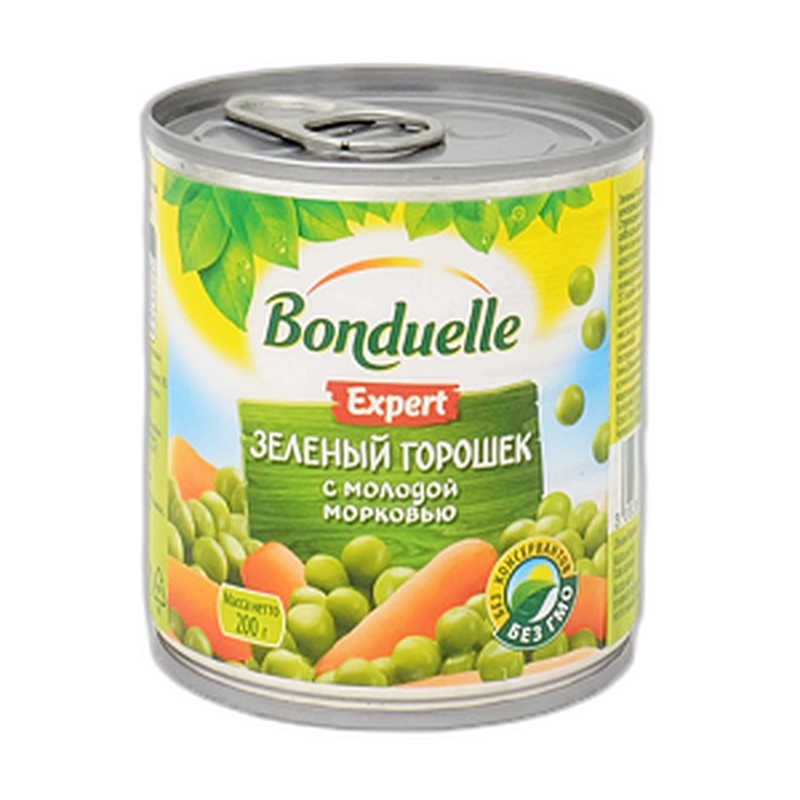 ГОРОШЕК BONDUELLE С МОРКОВЬЮ 212МЛ