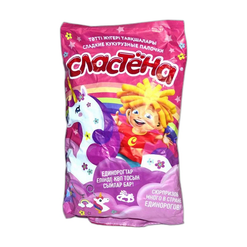 ПАЛОЧКИ КУКУРУЗНЫЕ СЛАСТЕНА С ИГРУШКОЙ ДЛЯ ДЕВОЧЕК 120Г