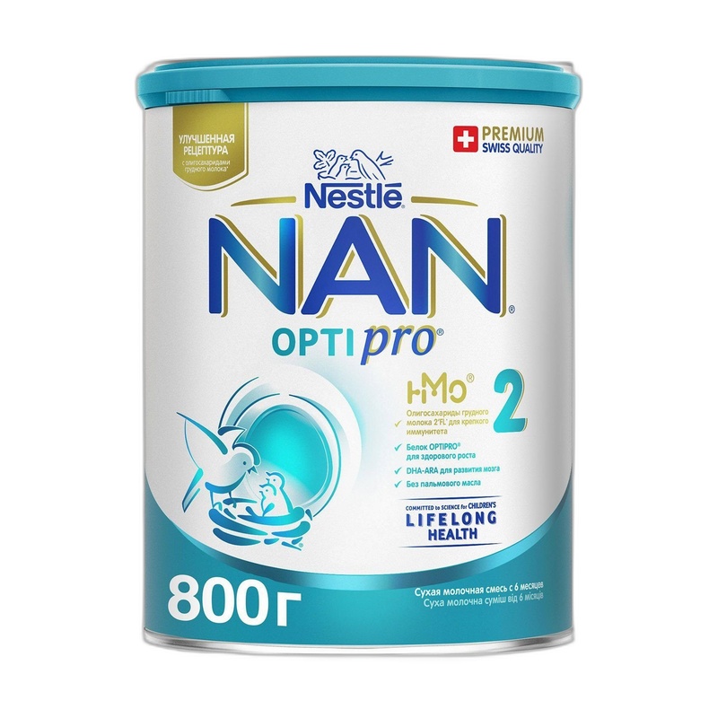 СМЕСЬ МОЛОЧНАЯ NAN 2 OPTIPRO 800Г