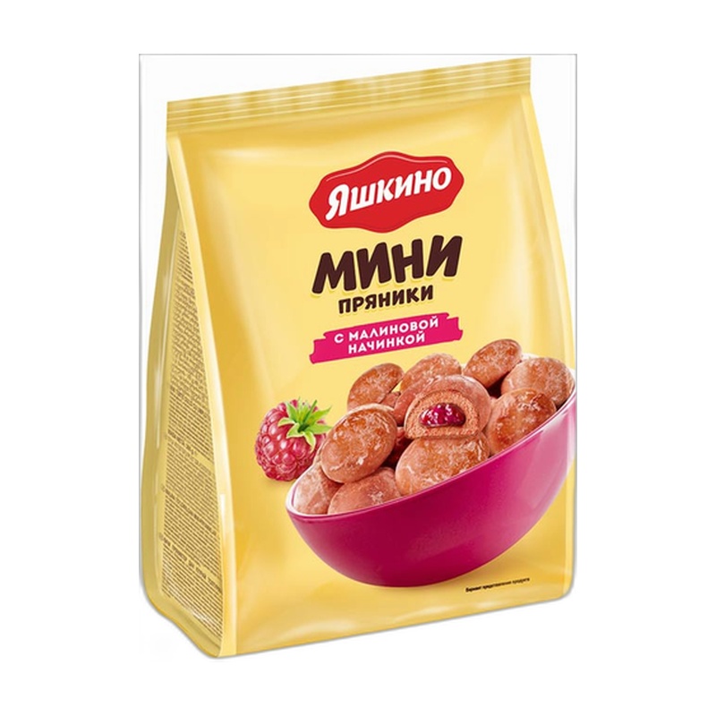 ПРЯНИК ЯШКИНО МИНИ МАЛИНА 300Г
