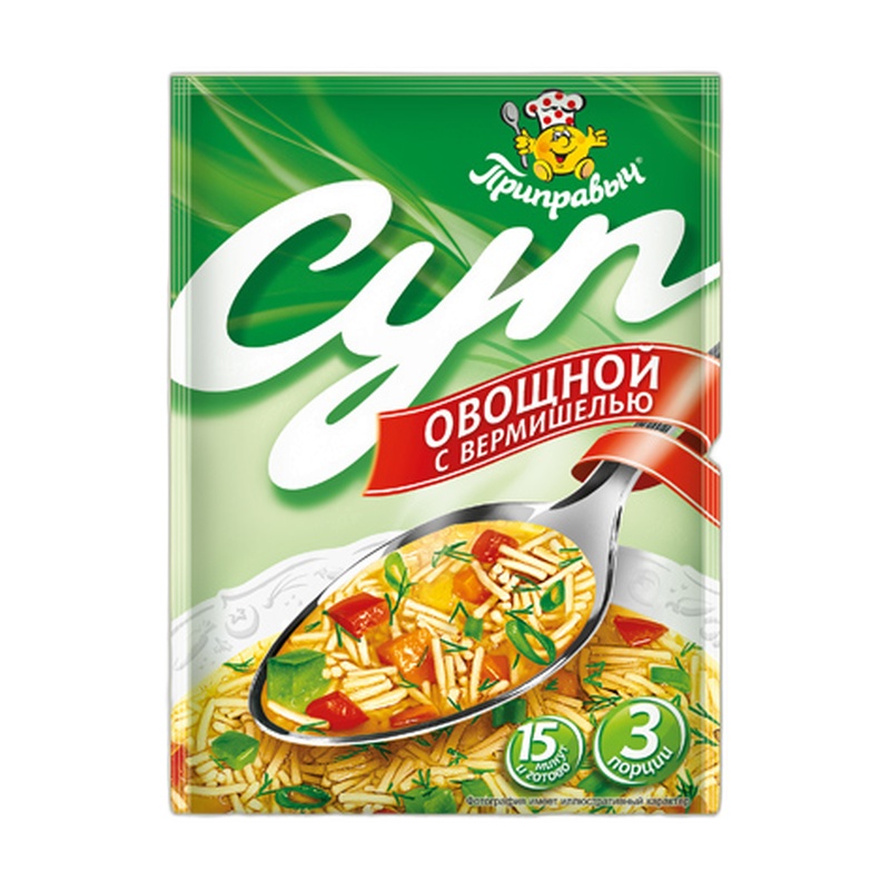 СУП ПРИПРАВЫЧ ОВОЩНОЙ С ВЕРМИШЕЛЬЮ 60Г