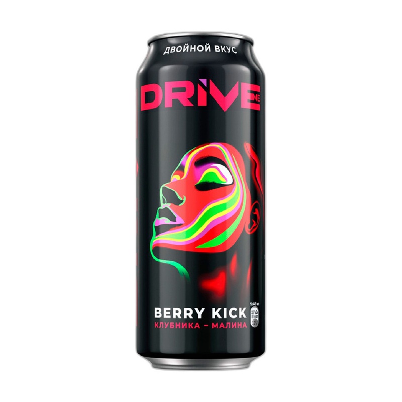 НАПИТОК ЭНЕРГЕТИЧЕСКИЙ DRIVE ME BERRY KICK 0,449Л Ж/Б