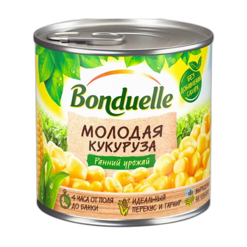 КУКУРУЗА BONDUELLE МОЛОДАЯ 212МЛ