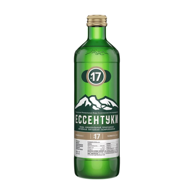 ВОДА МИНЕРАЛЬНАЯ ЕССЕНТУКИ №17 0,45Л СТ/Б