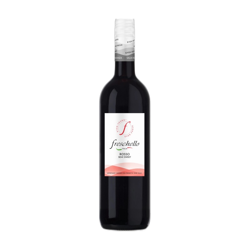 ВИНО FRESCHELLO КРАСНОЕ ПОЛУСЛАДКОЕ 10% 0,75Л ИТАЛИЯ