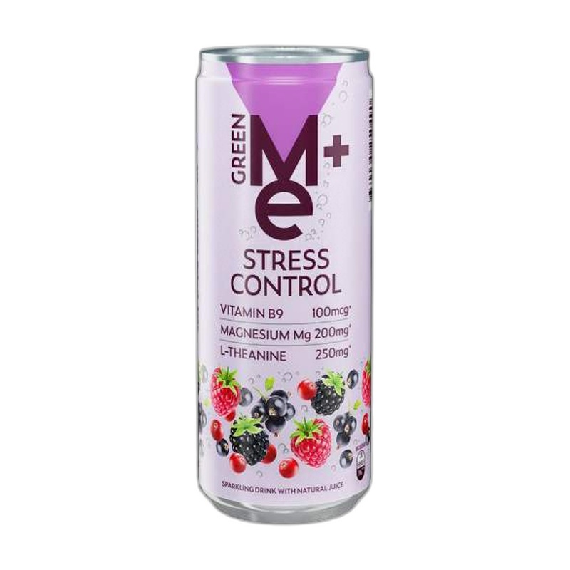 НАПИТОК ГАЗИРОВАННЫЙ GREEN ME STRESS CONTROL 0,33Л Ж/Б