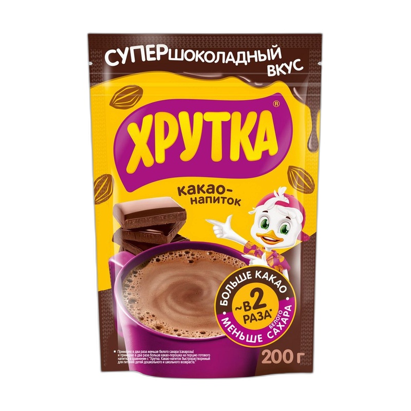 КАКАО-НАПИТОК ХРУТКА СУПЕРШОКОЛАД 200Г