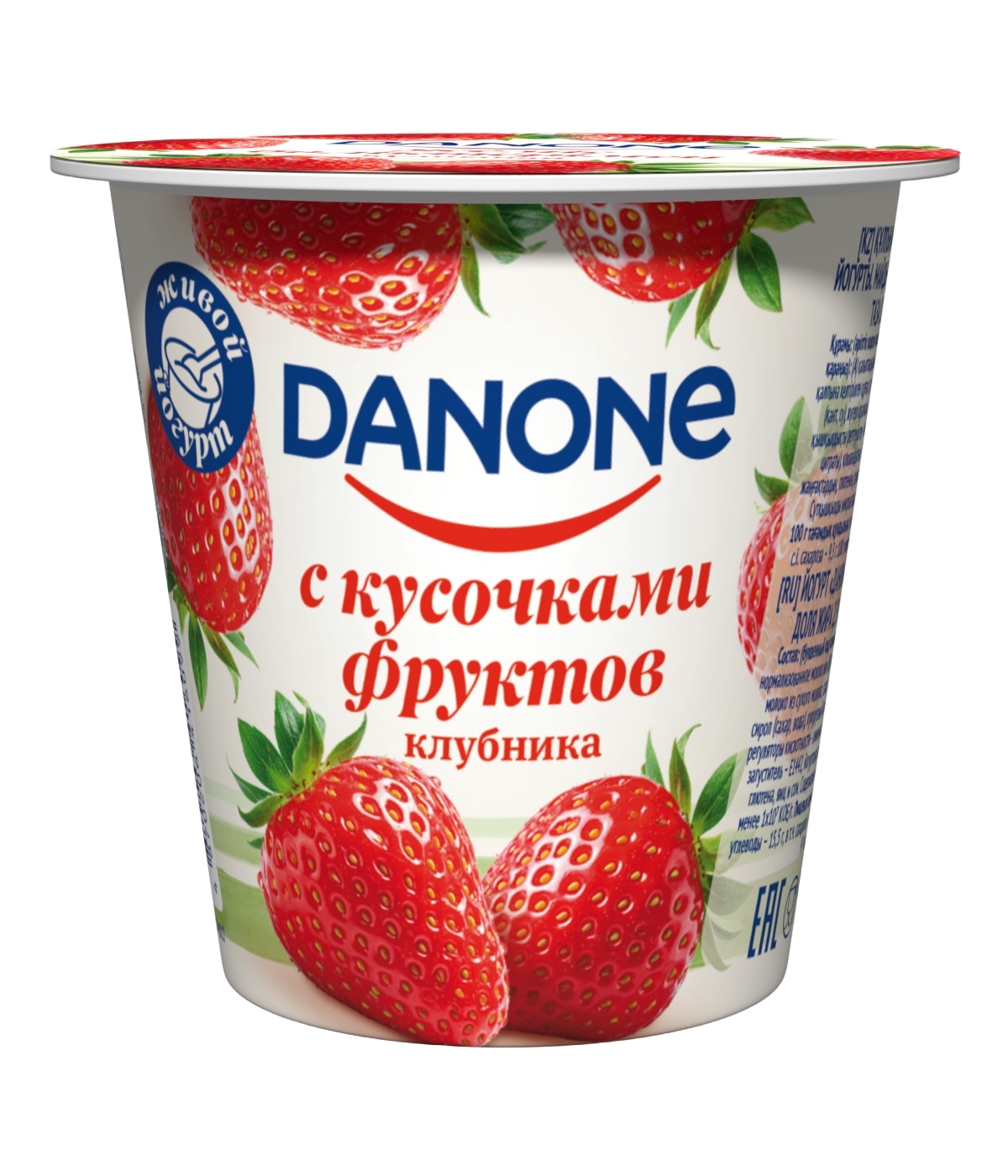 ЙОГУРТ DANONE КЛУБНИКА 110Г