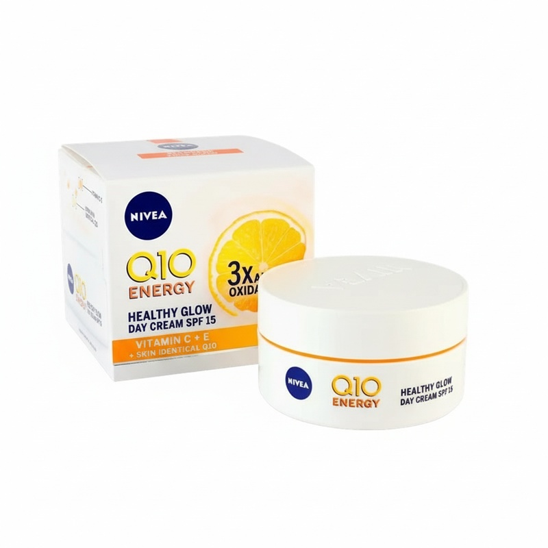 КРЕМ ДЛЯ ЛИЦА NIVEA ENERGY Q10 HEALTHY GLOW SPF15 С ВИТАМИНОМ С И Е 50МЛ