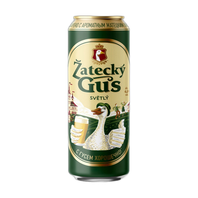 ПИВО ZATECKÝ GUS 4,6% 0,43 Ж/Б