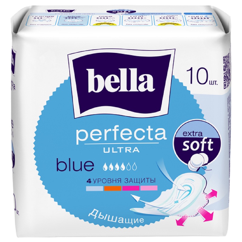 ПРОКЛАДКИ BELLA PERFECTA ULTRA BLUE 10ШТ