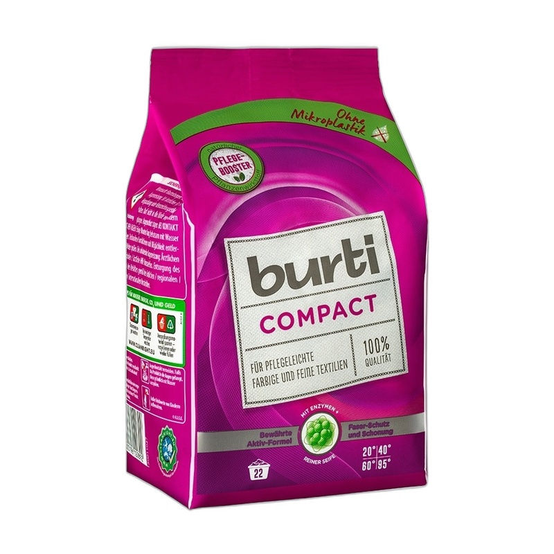 ПОРОШОК СТИРАЛЬНЫЙ BURTI COMPACT ДЛЯ ЦВЕТНОГО БЕЛЬЯ КОНЦЕНТРАТ 1,1КГ