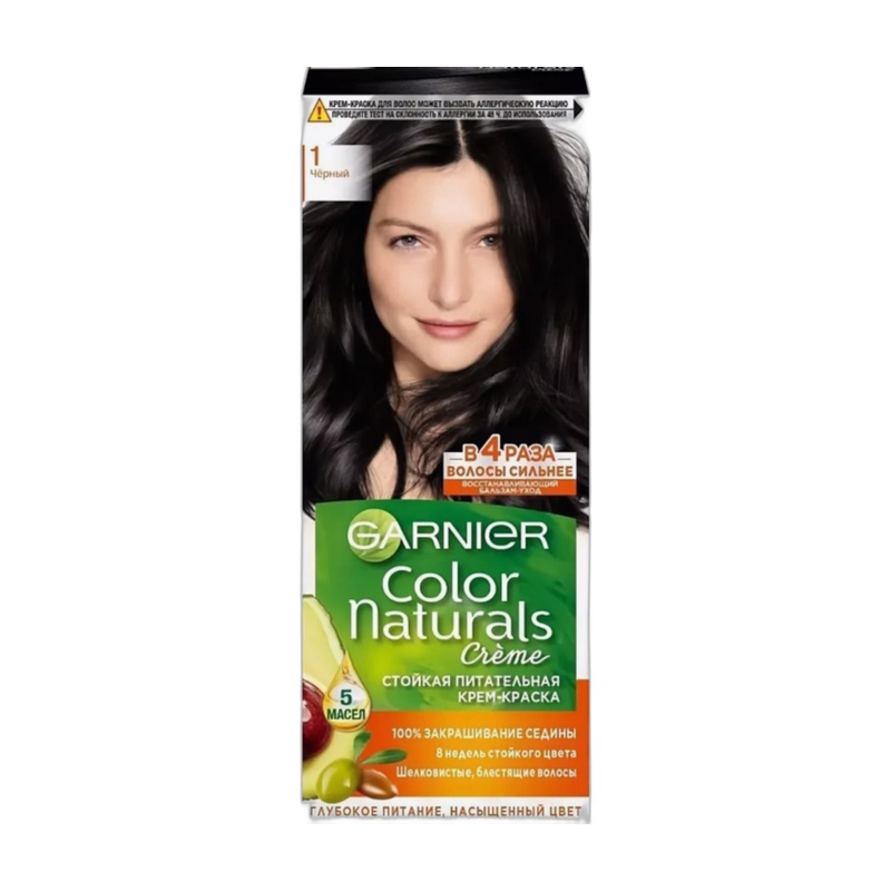 КРАСКА ДЛЯ ВОЛОС COLOR NATURALS 1 ЧЕРНЫЙ