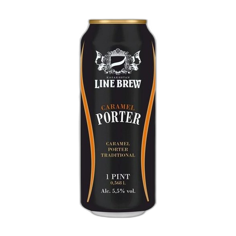 ПИВО LINE BREW PORTER CARAMEL ТЕМНОЕ 5,5% 0,568Л Ж/Б
