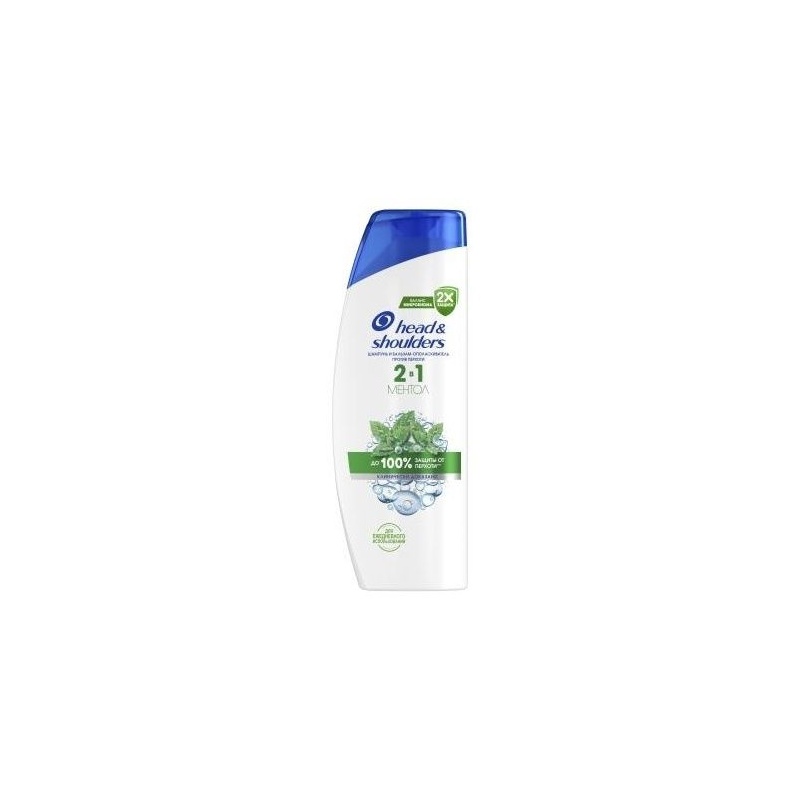 ШАМПУНЬ+БАЛЬЗАМ HEAD&SHOULDERS 2В1 ПРОТИВ ПЕРХОТИ МЕНТОЛ 360МЛ