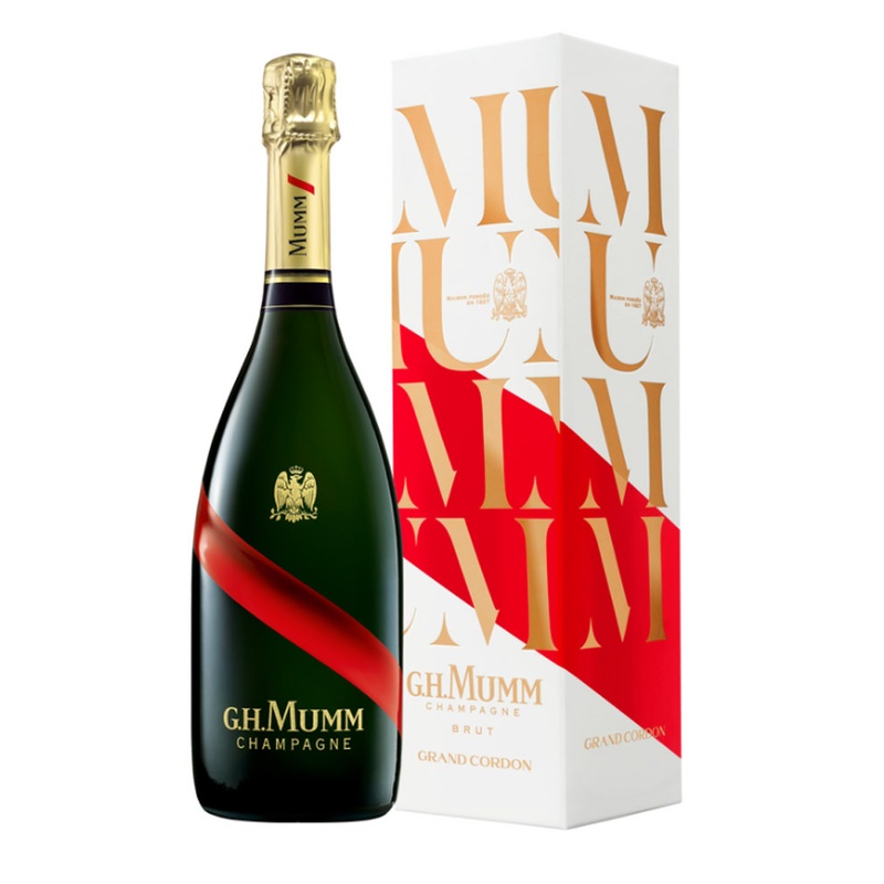 ШАМПАНСКОЕ MUMM GRAND CORDON BOX БЕЛОЕ СУХОЕ 12% 0,75Л ФРАНЦИЯ