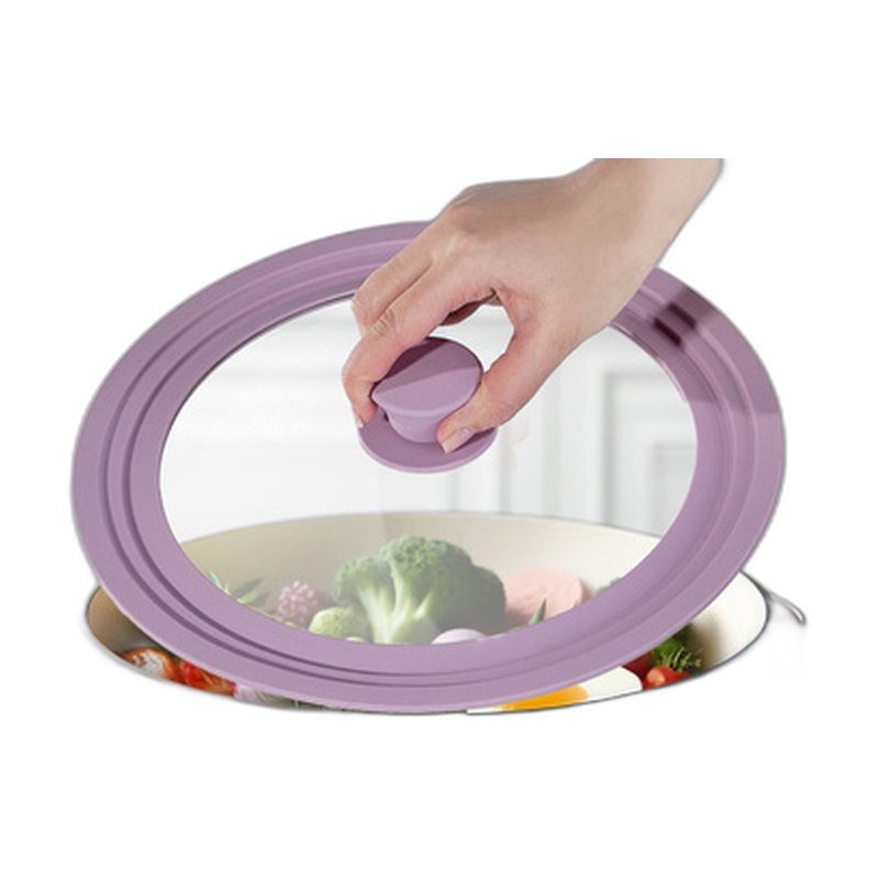 КРЫШКА СИЛИКОНОВАЯ НЕВЫКИПАЙКА 28,5СМ ФИОЛЕТОВАЯ YH-017
