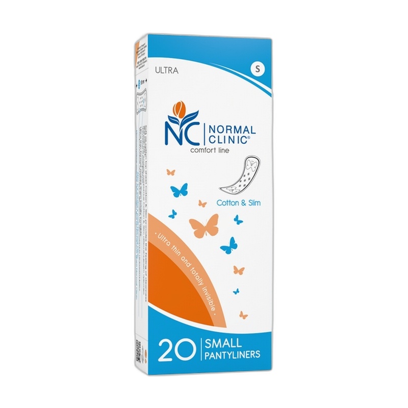 ПРОКЛАДКИ ЕЖЕДНЕВНЫЕ NORMAL CLINIC COTTON&SLIM 20ШТ