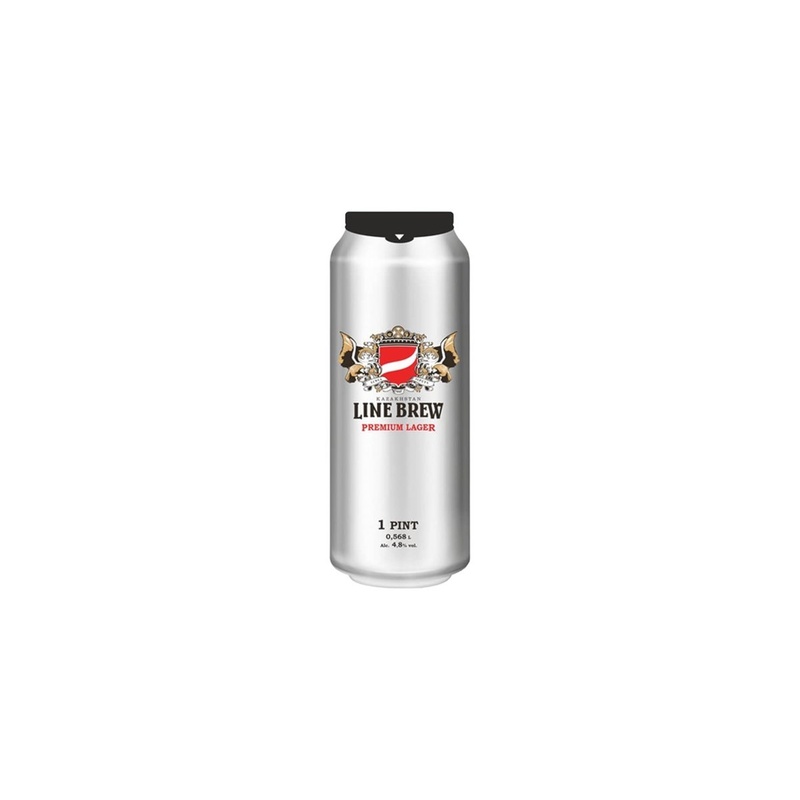 ПИВО LINE BREW LAGER 4,8% 0,568Л Ж/Б