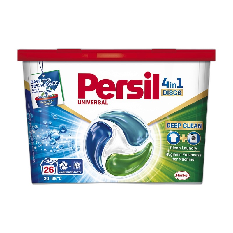 КАПСУЛЫ ДЛЯ СТИРКИ PERSIL UNIVERSAL 4В1 26ШТ
